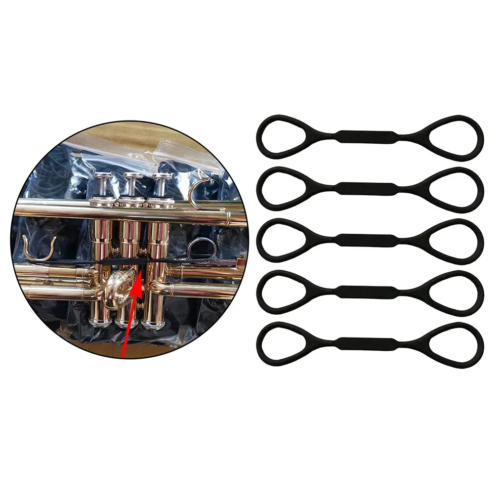 Trumpet Slide Stoppers Universal 5 Pack Silicone Bumpers 1st 3rd Valve Slides