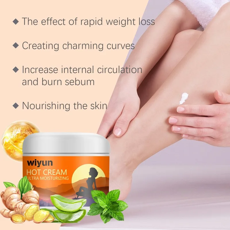 Hot Cream Fat Burning Cream Body Firming Elegant Light Body Gentle Herbal Comfort Massage Anti Cellulite Slimming Safe