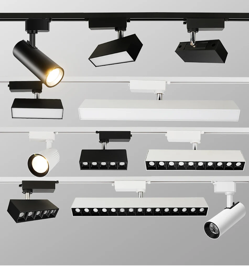 Description Picture 3 of itemLED Track Lights Embedded 10W 12W 18W 24W 30W LED Spotlight Downlight Living Room Without Main Light Lighting Grille Lamp Series