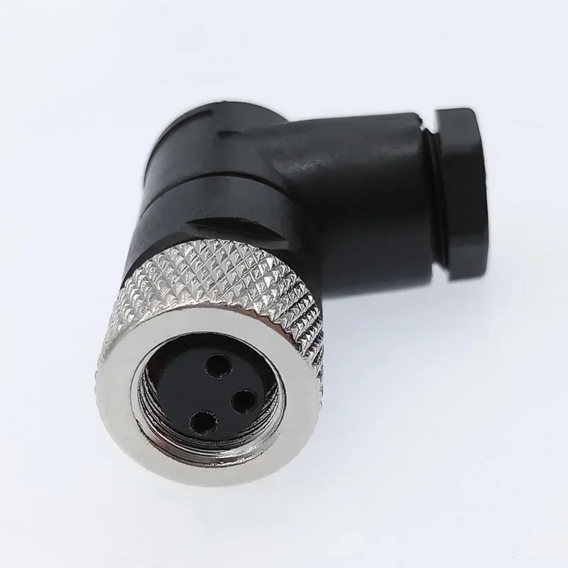M8 sensor connector waterproof male&female plug straight angle screw threaded coupling 3pin 4pin