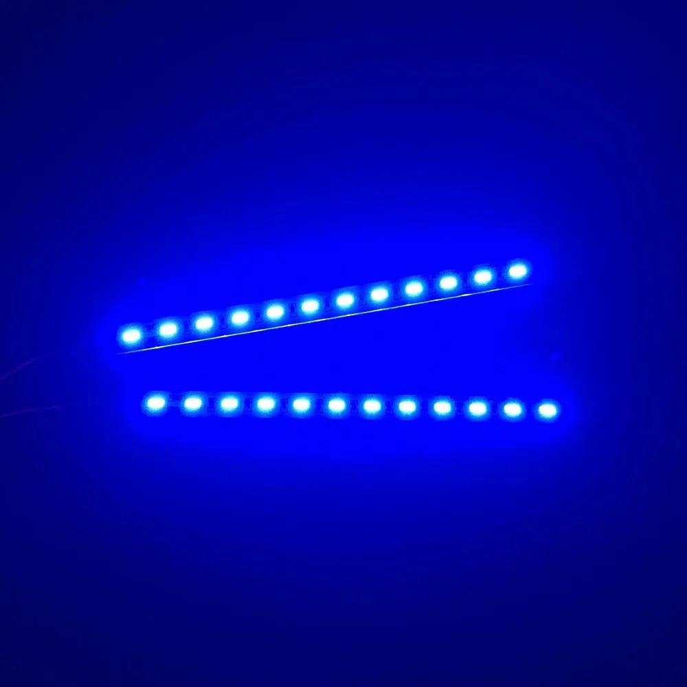 Châssis LED pour voiture RC drift 1/10 1/8 en aluminium avec feux éblouissants en action