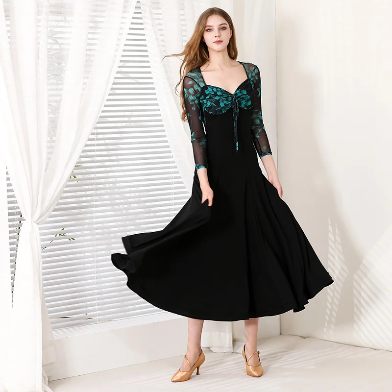 Modern Dance Dress National Standard Dance Costumes Ballroom Dress Waltz My902