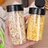 1/12x Plastic Spice Jars with Shaker Lids Transparent Safety Plastic Bottles for Home Kitchen Storing Spices Seasoning Powders 2