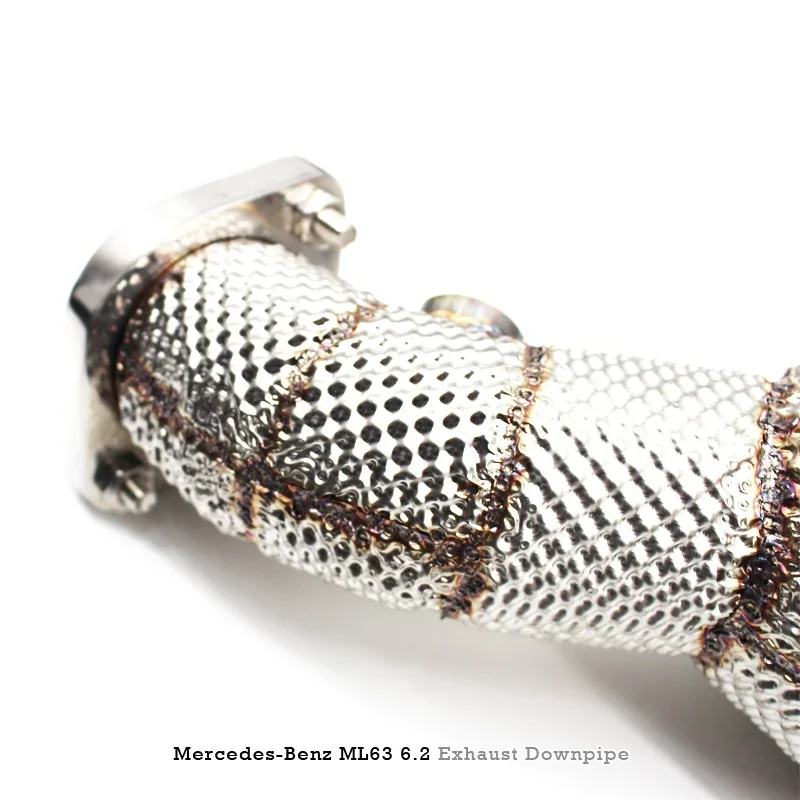 Head Section High flow Pipes branch downpipe Exhaust Pipe with catalyst For Mercedes-Benz ML63 AMG 6.2L