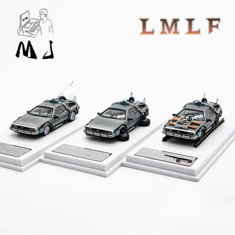 デロリアン Ⅲ1/64 MJモデル バックトゥザフューチャー カスタム専用ケース デロリアン-タイムマシン,ダイキャストカー,バック・トゥ・ザ