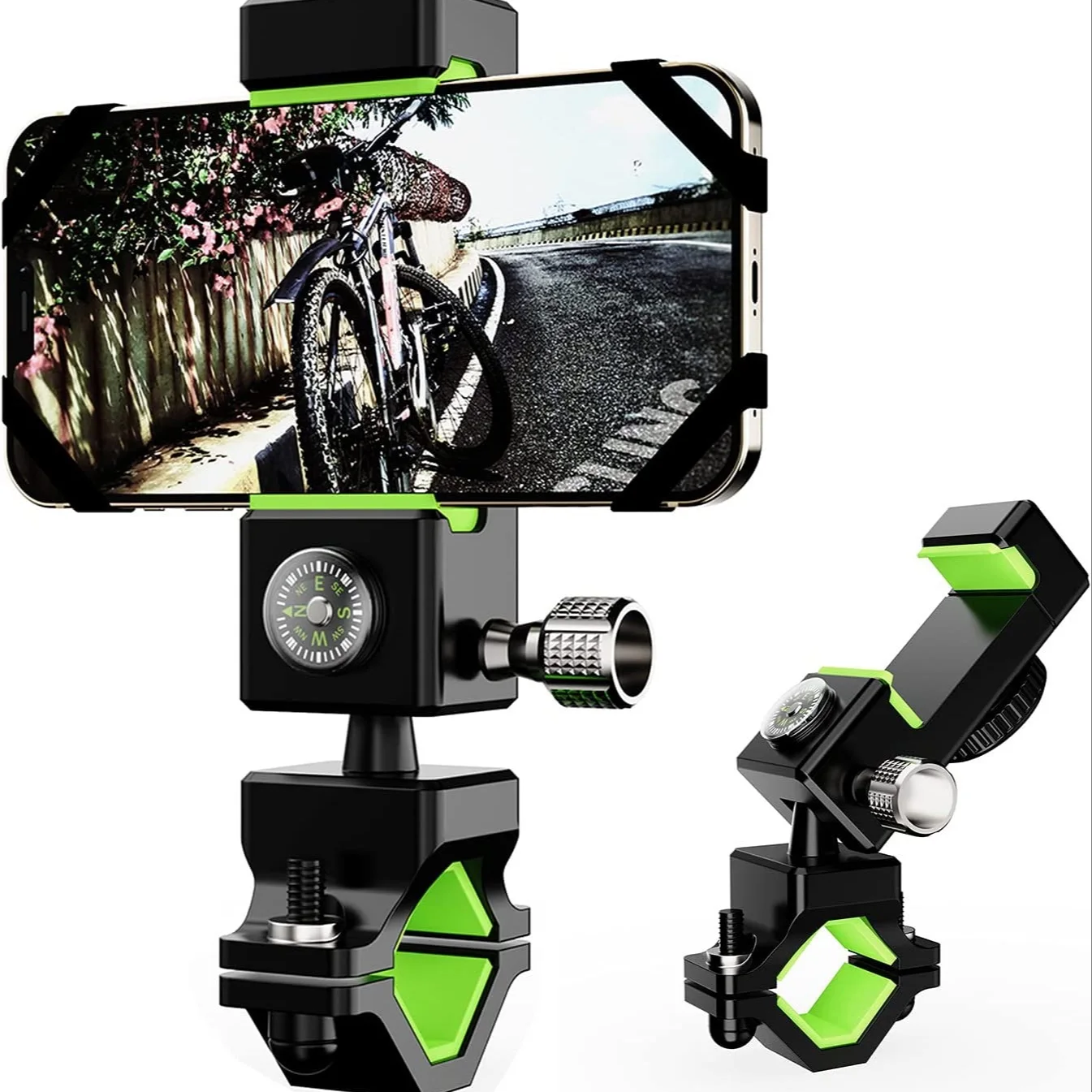 

Держатель мобильного телефона Держатель сотового телефона для велосипеда с защитой от сотрясений на 360 ° Велосипедная мобильная подставка