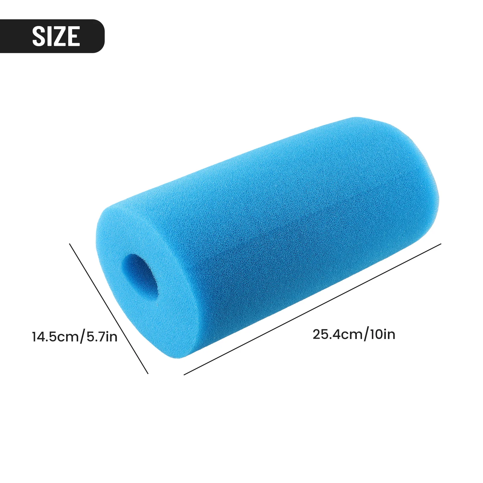

For Intex Type B Filter Sponge Professional Replcaement Reusable Sponge Cartridge Filter Washable 14.5*4.5*25.4cm