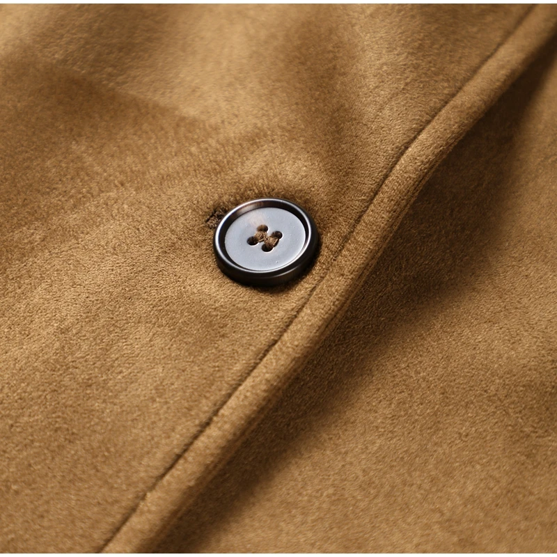 Women Suede Jackets Loose Lapel Single Breasted Long Sleeves Pockets Blazer Coats Female Autumn Fashion New in Outwear