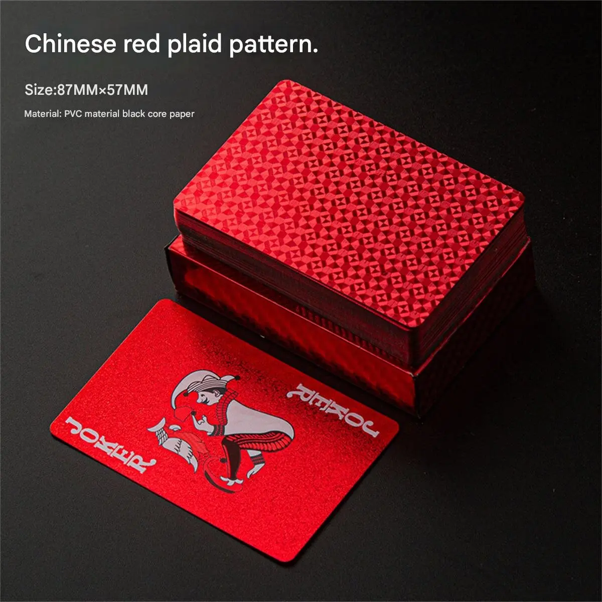 1pcs playing cards pvc plastic high value waterproof anti-folding tyrant gold playing cards wear-resistant dirt-resistant washab