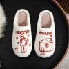 Harry's House Slippers Cute House Slippers Non-Slip Plush Couple Slippers Comfortable Fuzzy Indoor Slippers for Indoor Bedroom 3