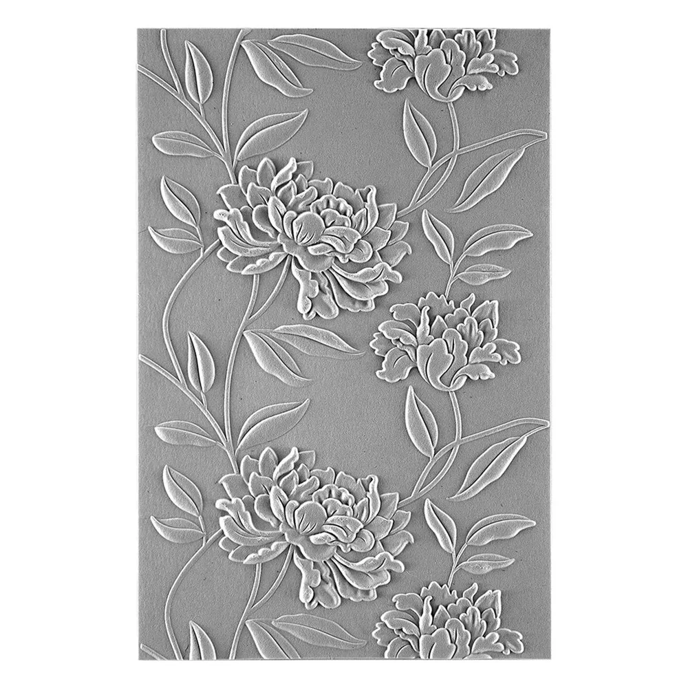 Chinese Style Flower 3D Embossing Folder for DIY Scrapbooking Adding Texture Christmas Paper Craft Making Stencil plastic embossing folder embossing folder