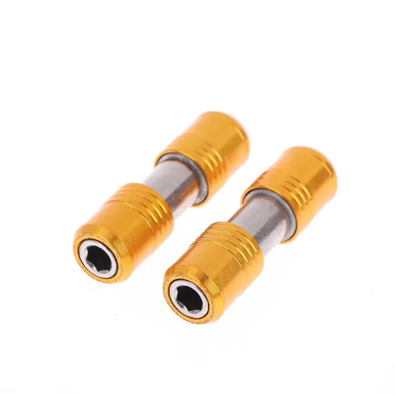 1Pcs Portable Double Head Screwdriver Bit Holder Set 1/4" Hex Quick Release Extension Rod For Electric Drill & Power Tools