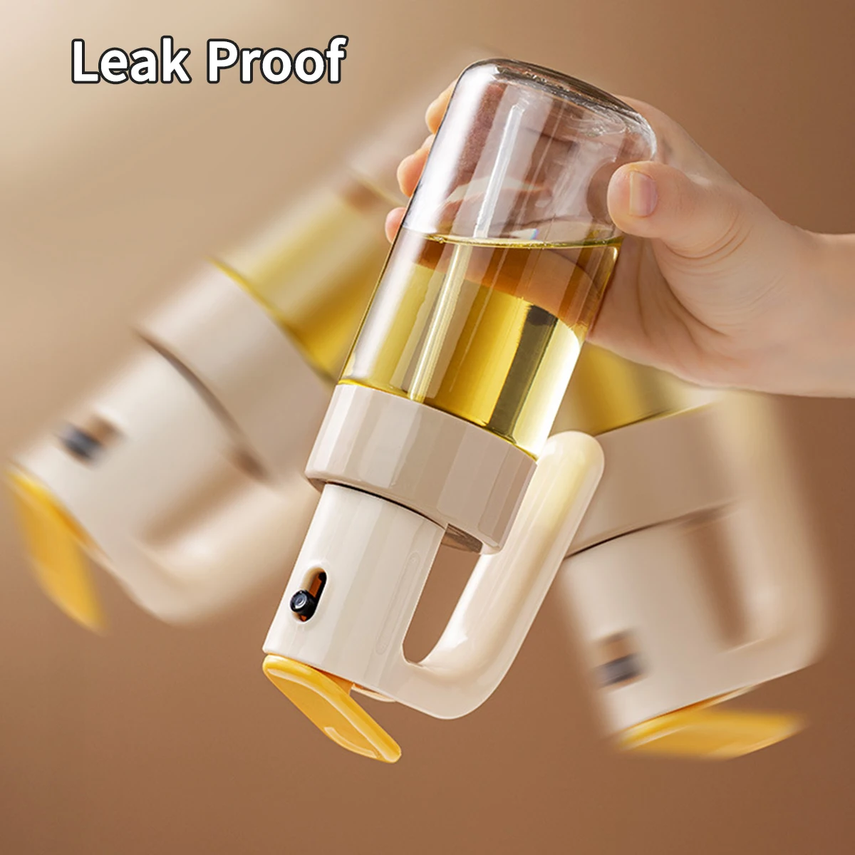 WORTHBUY 180/250ML Oil Spray Bottles Glass Oil Spray Kettle For Air Fryer Kitchen Utensils Sprayer Pressing Seasoning Bottle