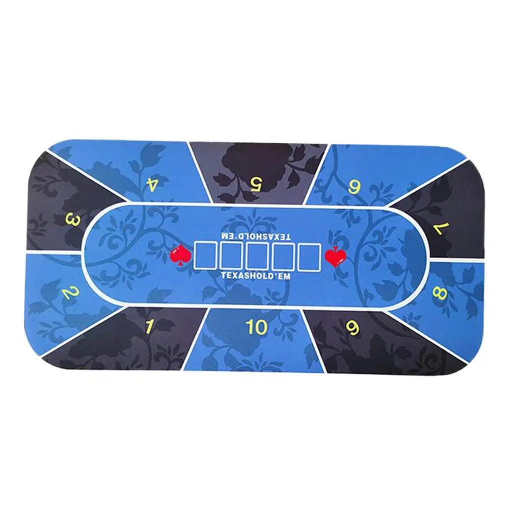 Poker Table Layout Tabletop Mat Roll-up Casino Table Accessories