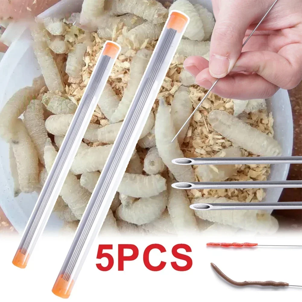 Bait Punch Needle Earthworm Hooking Needle Fishing Trips Outer Diameter 0.8mm Outer Diameter 1.0mm 1.2mm fishing bait needle
