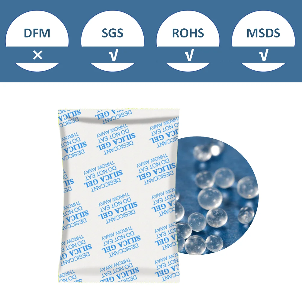 5Pcs Reusable Desiccant Bags Silica Gel Beads Moisture Absorber Kitchen Living Room Petkit Feeders