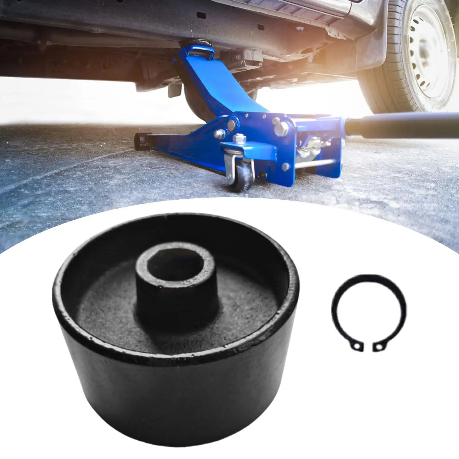 Universal Hydraulic Jack Front Wheels Metal Caster Auto Accessories Replacement for 3 Ton 4 Ton Horizontal Floor Jack