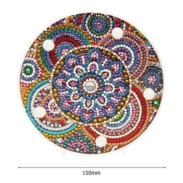 Illuminated Mandala Diamond Painting Night Lamp