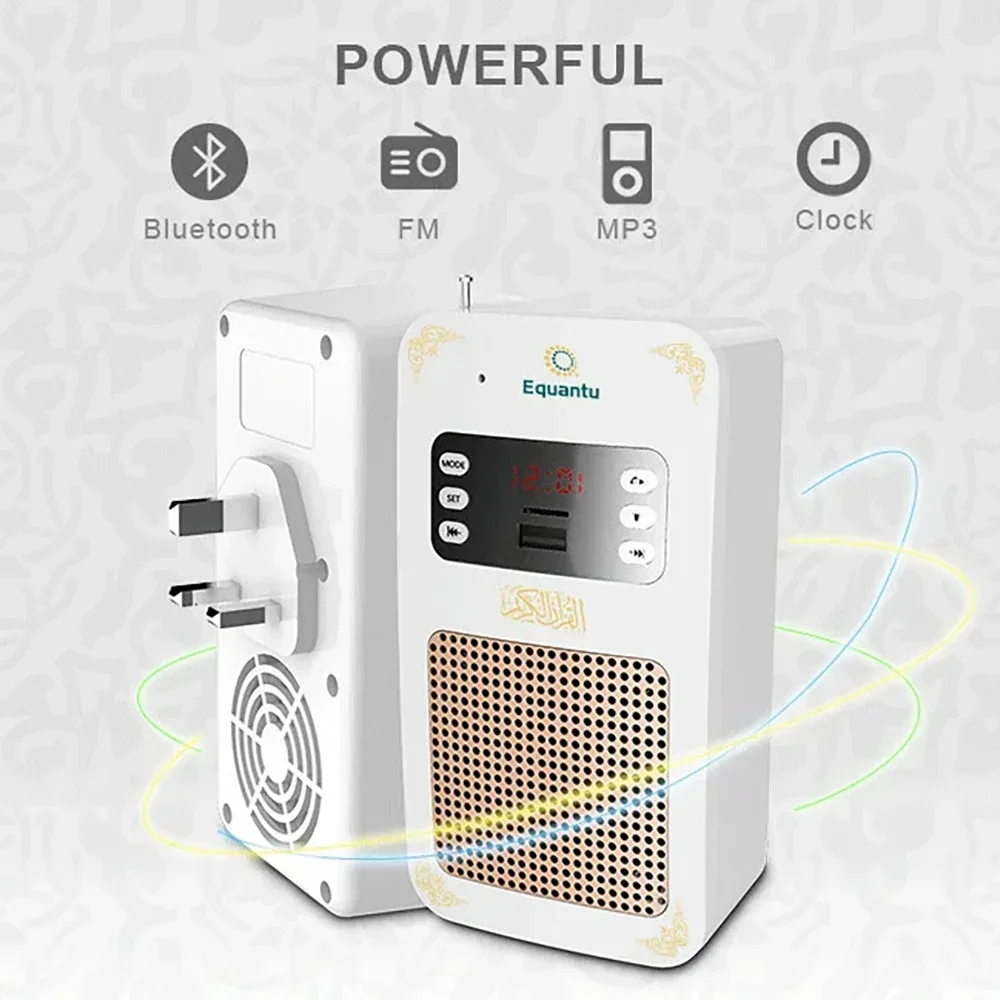 

Bluetooth-Колонка Quran, детская лампа с дистанционным управлением, с европейской вилкой, с поддержкой MP3, с FM-радио