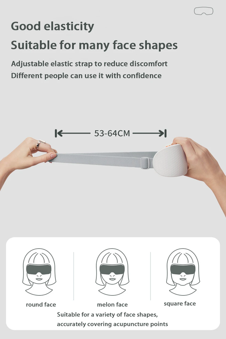 3D Vibration Eye Massager Nano Mist Spray Steam Eye Care Massager Point Acupressure for Dry Eye Care Relieve Fatigue Dark Circle