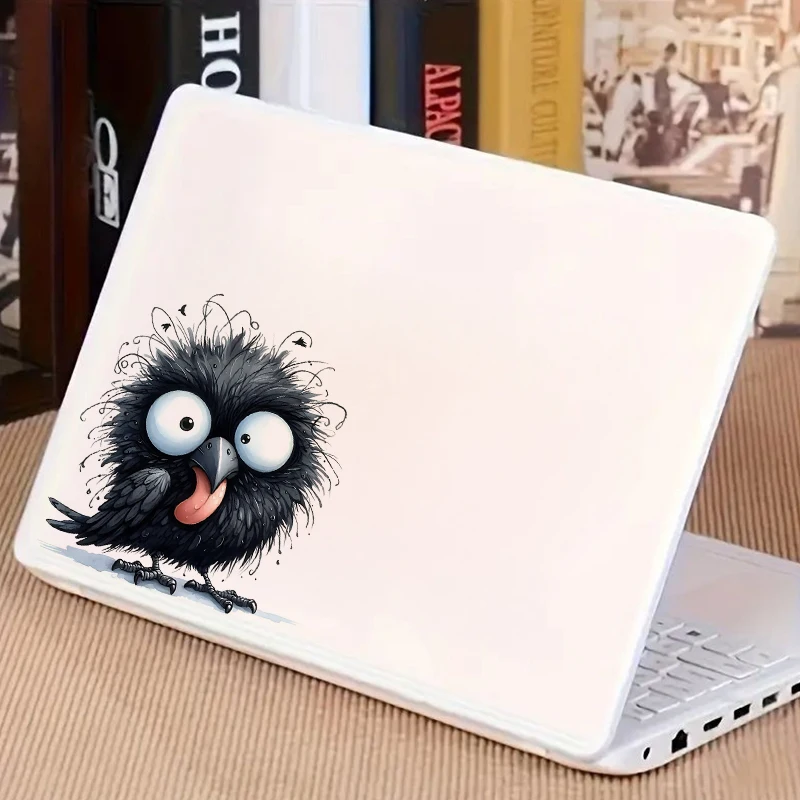 1pc Funny Black Raven Sticker Water-proof Home Wall Decal for Wall Bathroom Cabinet Door Toilet Car Laptop wall stickers,toilet stickers