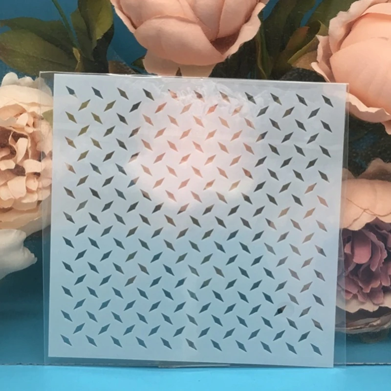 9Pcs/Lot 13cm Board Matrix Bubble DIY Layering Stencils Painting Scrapbook Coloring Embossing Album Decorative Card Template
