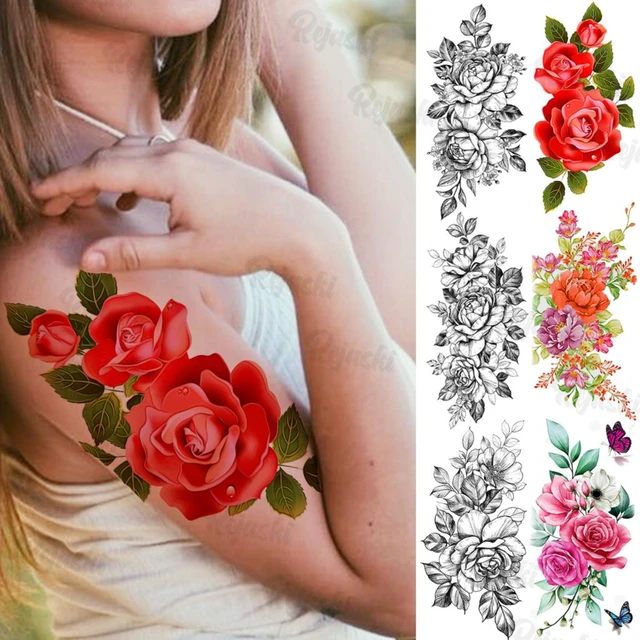 Magnolia Flower Temporary Tattoo  NatureTats