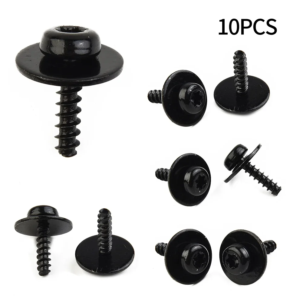 Under Engine Screw Bolt 10pcs Air Dam Deflector Black For Ford Focus Escape Shield Accessories
