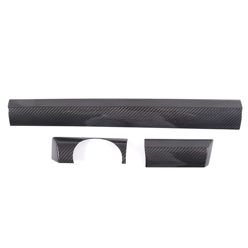 

For Porsche Cayenne 2011-2017 Dry Carbon Fiber Car Center Console Dashboard Cover Decorative Trim Sticker Parts