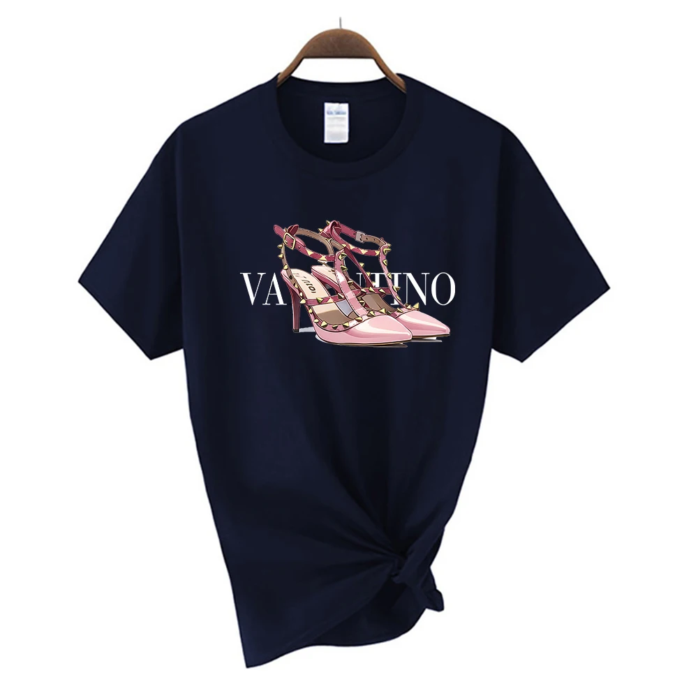 Cotton T Shirt t shirt Cotton Letter Print Woman Men's T-shirt Summer Tees Fashion Tops Unisex Oversized Blouse