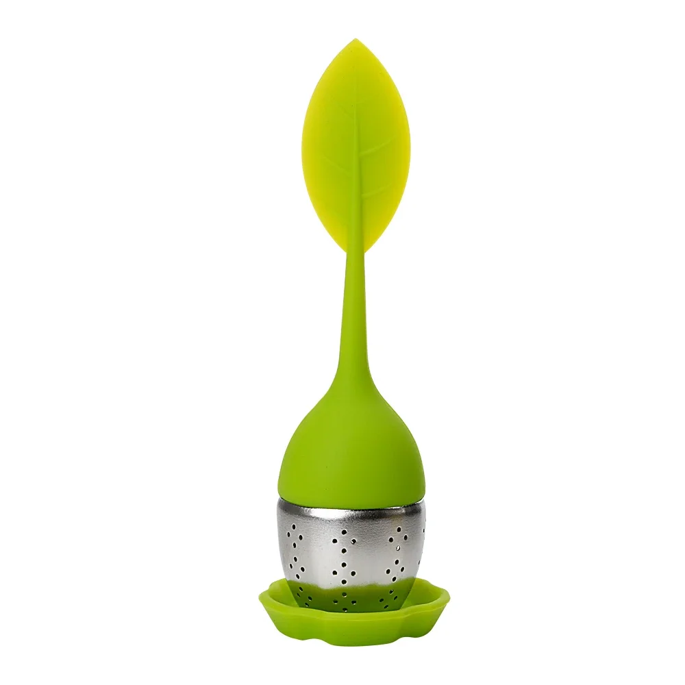 Aromatic High-Temperature Resistant Silicone and Stainless Steel Leaf Tea Infusers