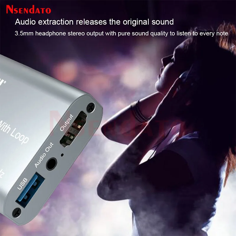 1080p HDMI Video Capture Card Recorder Box Device StandAlone Camera HDMI VGA YPbPr Analog VHS RCA Video Capture Card For PS4 TV