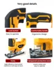 Cordless Jigsaw Electric Jig Saw Portable Multi-Function Woodworking Power Tool for Makita 18V Battery 4
