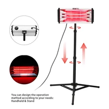 

2000W Infrared Paint Curing Lamp Shortwave Infrared Paint Baking Lamp Car Body Repair Tools Paint Dryer with Bracket