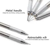11Pcs/set All Metal Mechanical Pencils 0.3, 0.5, 0.7, 0.9, 1.3 2.0Mm Lead Refills Art, Writing, Sketching Retractable Design 6