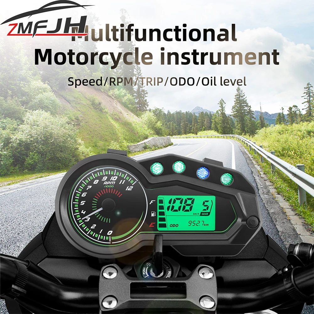 MultifunctionalLEDDigitalSpeedometerForMotorcyclesTripODO