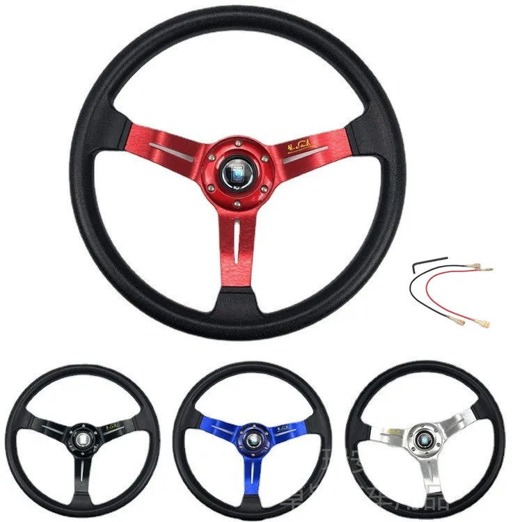 

Manufacturer ABS Racing Steering Wheel Color Frame Car Modified Roasting Blue Steering Wheel
