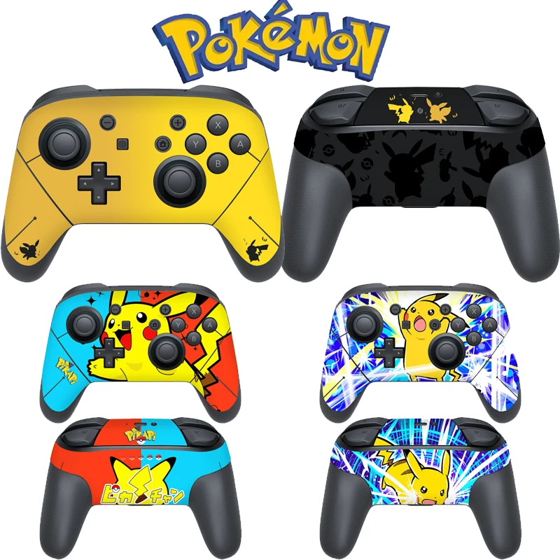 Anime Pokemon Pikachu Cover Decal Skin Sticker Per Nintendo Switch Pro Controller Gamepad Joypad Nintendo Switch Pro Skin Sticker