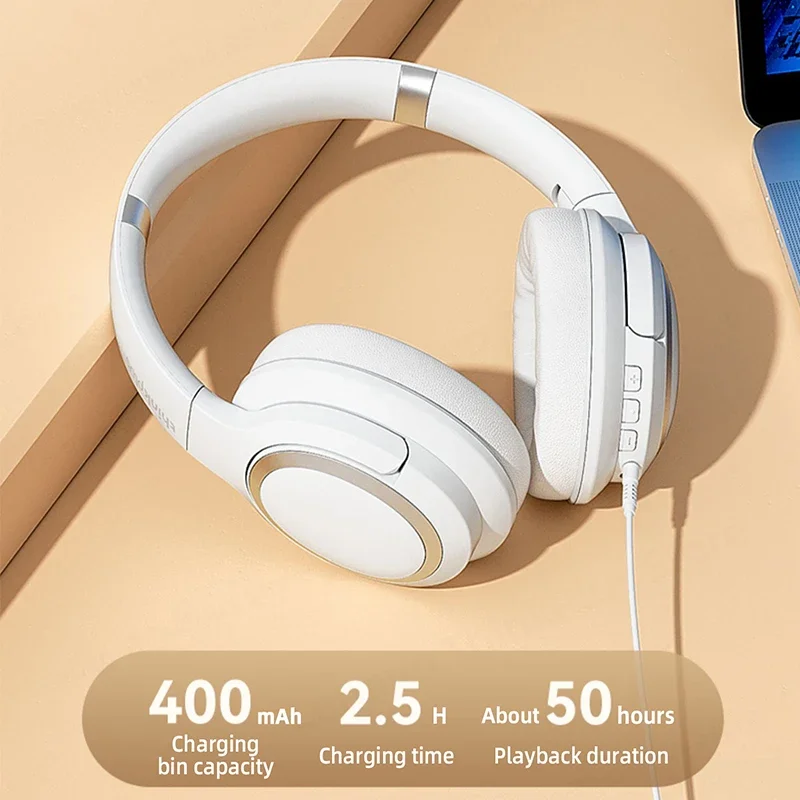 Original Lenovo TH40 Sports Headphones Stereo Wireless Bluetooth Earphones Headset With Mic Earphones HIFI Sound Gaming 400mAh 4