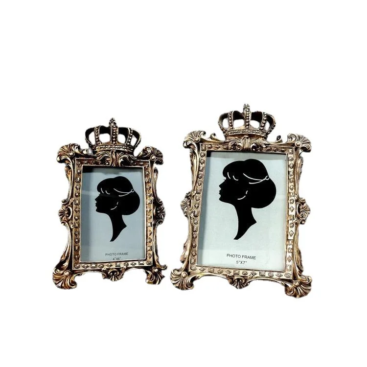 

European neo-classical palace photo frame set 6 inch 7 inch wedding photo frame Crown wall
