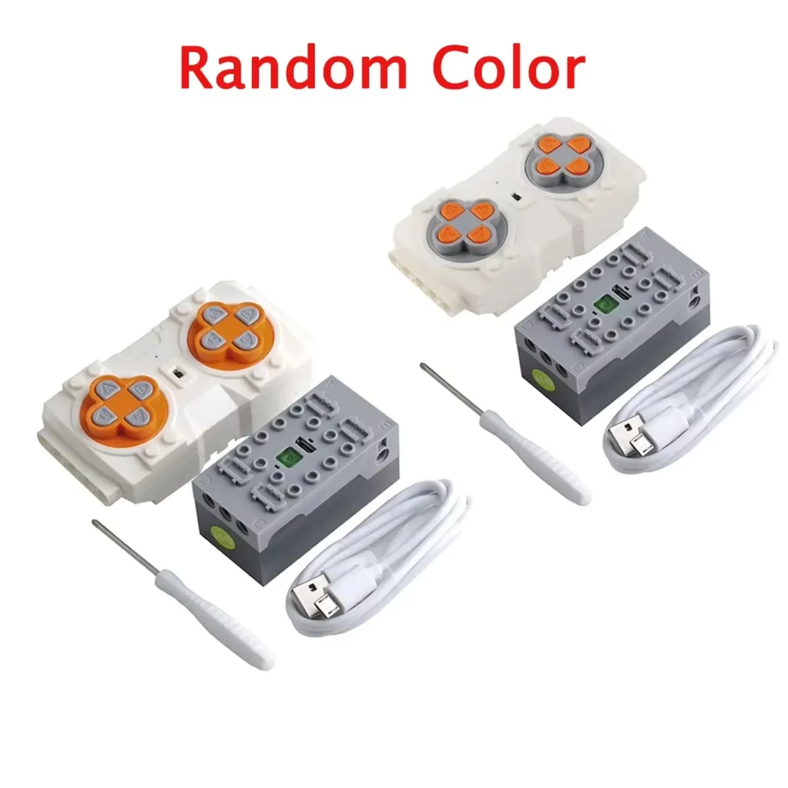 Mould King Robot alimenté M0019 6.0, contrôle par application/télécommande, 6 ports de sortie, comprend une télécommande rechargeable et un boîtier de batterie, accessoires de mise à niveau
