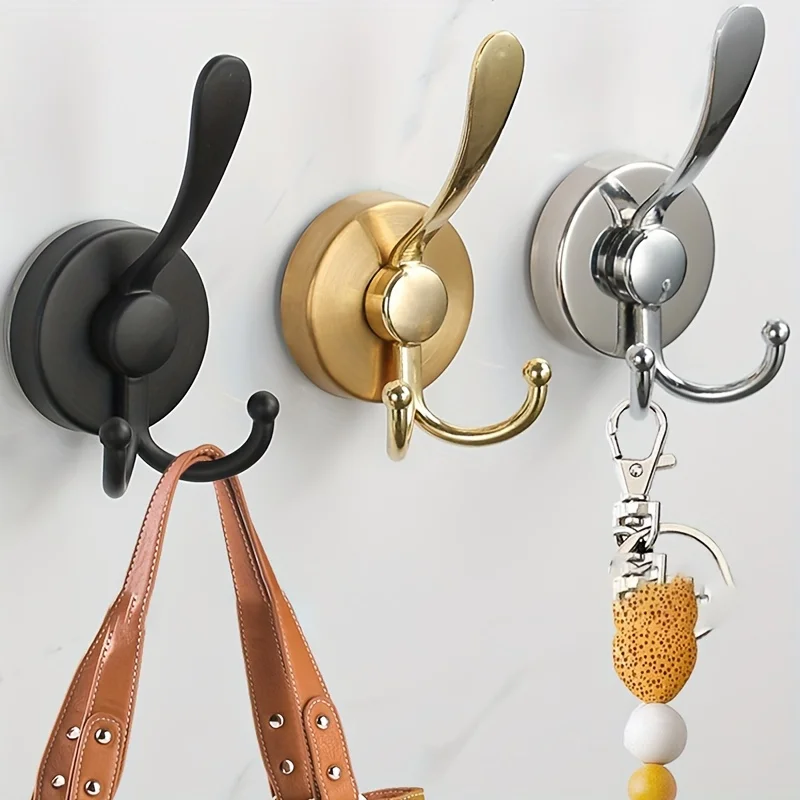 Stainless Steel Suction Cup Hooks 3 Claws Hooks Reusable Punch-free Strong Vacuum Rack Glass Door Mirror Tile Suction Cup Hooks 5