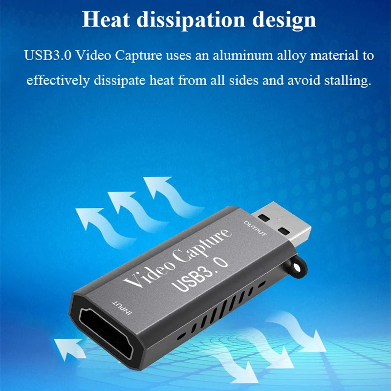 KuWfi 4K 60FPS USB3.0  ĸó ī HDMI to USB3.0 1080P Ǯ HD  ī, PS4 Xbox  Windows Linux Mac