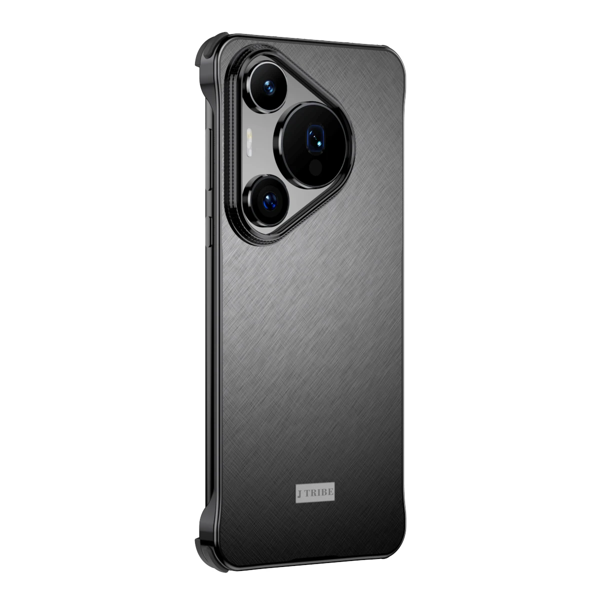 Luxury Four-Corner Shockproof Frameless Back Cover with Imitation Scratch Bumper