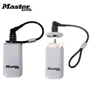 Mini Key Safe Box Outdoor Backpack Hanging Metal Hidden Password Lock Zinc alloy Fixed Code Lock Portable Key Storage Box 1