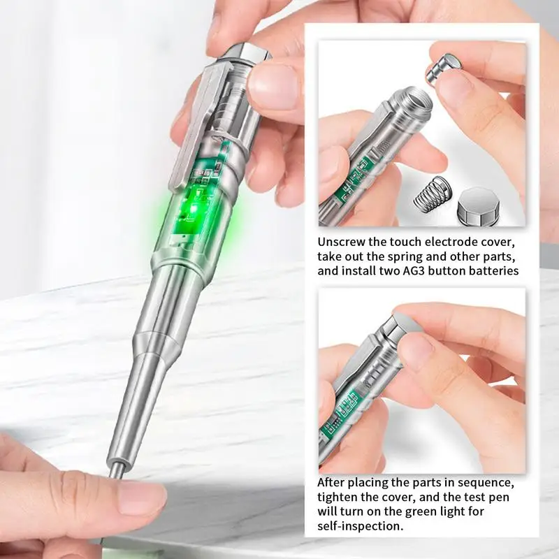 Voltage Tester Electrical Tester Pen-Type Multimeter Professional Multimeter Pen Adjustable Sensitivity Outlet Indicator