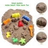 TOYMYTOY 27PCS Sand Molding Toys Kid's Summer Beach Toys Sand Play Set with Castle Animal Sand Molds and Tools (Random Color) 3