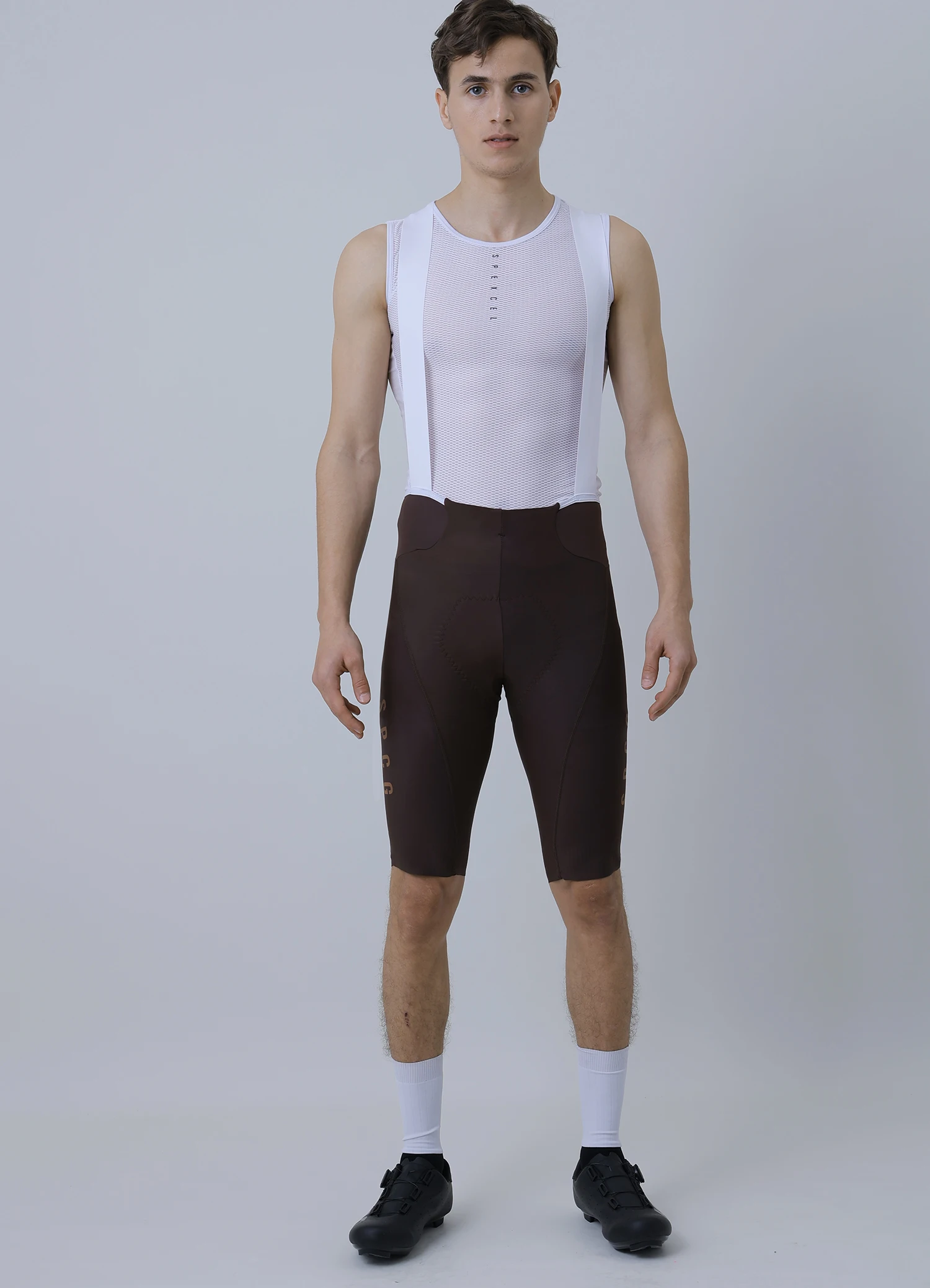 Description Picture 2 of itemSPEXCEL 23 New Summer Lightweight Performance BIB SHORTS Road MTB Cycling Bib 3D High Density Pad Free Cut Leg Cuff Green Brown