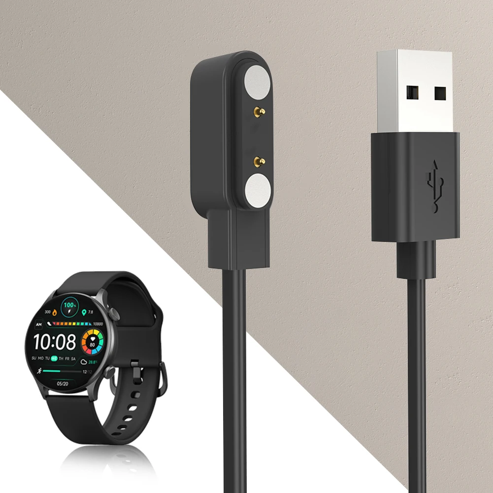 60cm Charging Cable Replacement USB Charging Wire Smart Watch Accessories Magnetic Charger Cord for HAYLOU Solar Plus RT3 LS16