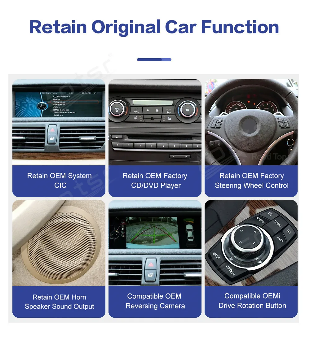 Car Radio Carplay Auto GPS Navigation For BMW X1 E84 2011-2017 HD Touchscreen Support Mirroring BT WiFi DSP Sound Carplay Stereo